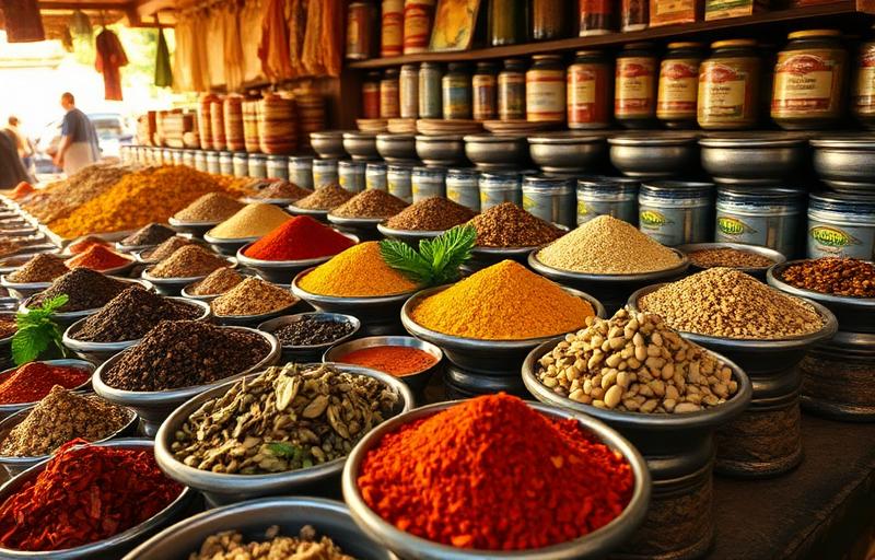 Beragam rempah-rempah Nusantara di pasar tradisional